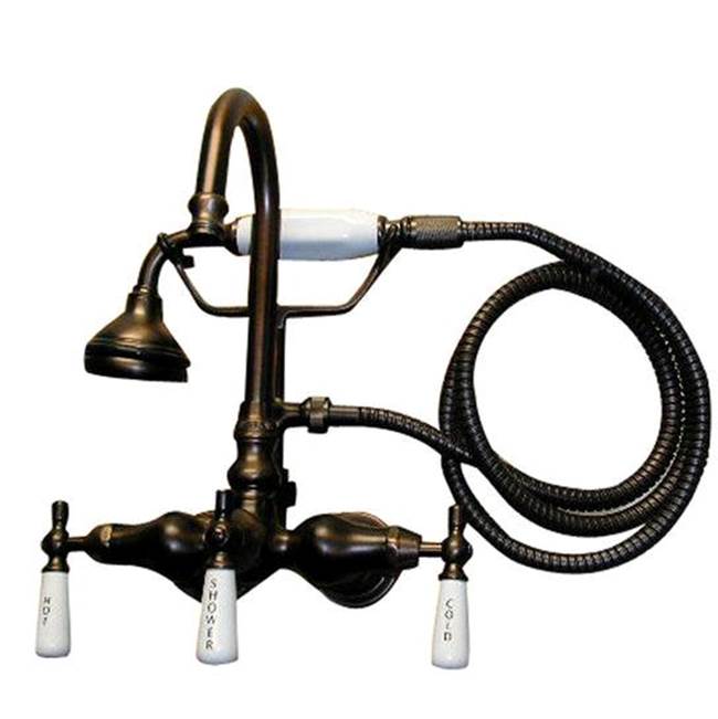 Tub Kit 60'' AC Roll Top, Shwr Unit, Supplies, Drain-BrNkl