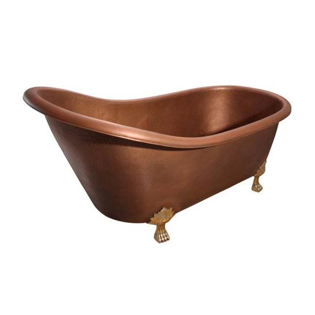 Lawson 66'' Slipper Tub w/feet PB,Tub Light AC, No Hole