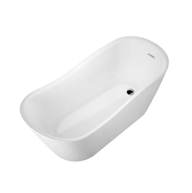 Raelene Acrylic Tub 65'' WH, w/Internal Drain Pipe, BN
