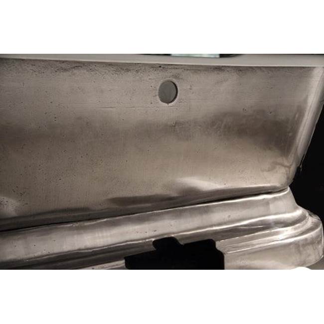 Doyle 67''CI Tub W/O Holes,Base W/OF,Ext Polished, Inside WH
