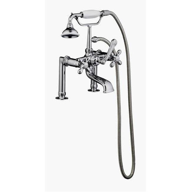 Tub Kit 67'' CI Roll Top, Shwr Rd,Filler,Supplies, Drain-Chrm