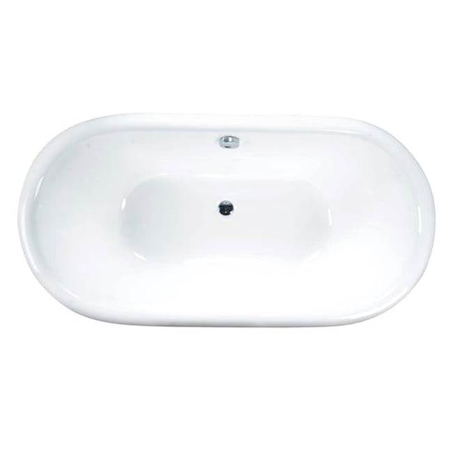 Conrad Cast Iron Dbl Roll WH w/base, 60'', 7'' Holes