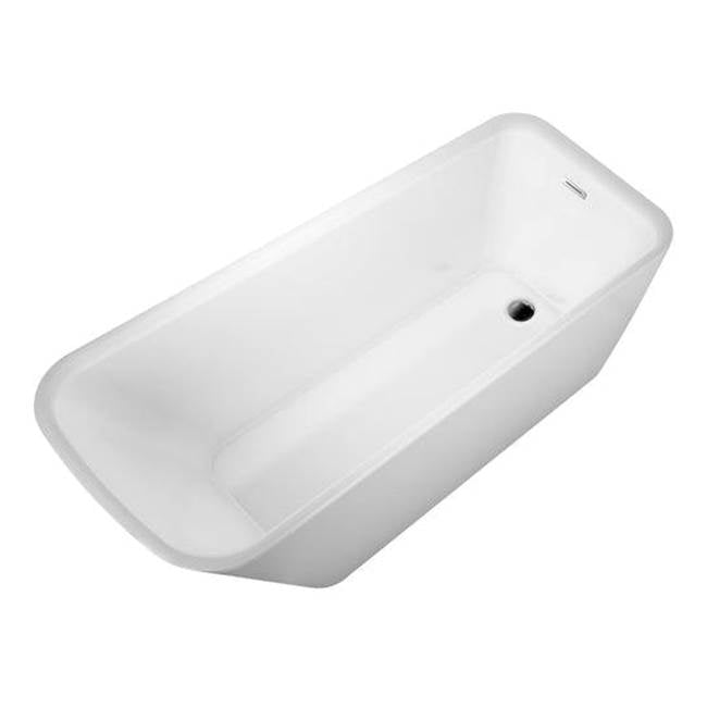 Marakesh Acrylic Slipper, 68'' WH, w/Internal Drain Pipe, BN