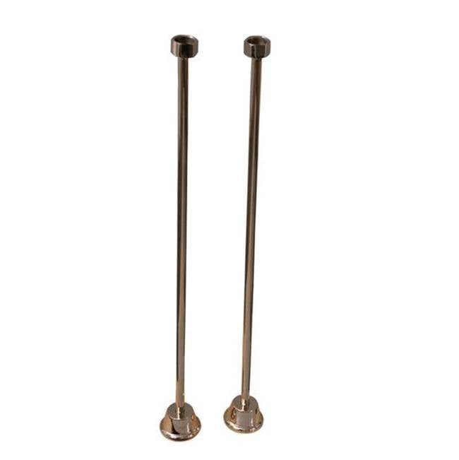 Tub Kit 71'' CI Dbl Slipper, Filler, Supplies, Drain-Chrome