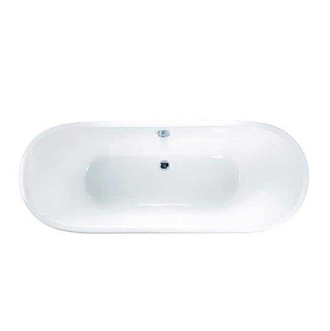 Wakely Cast Iron Tub w/ Base, WH, 68'', No Holes