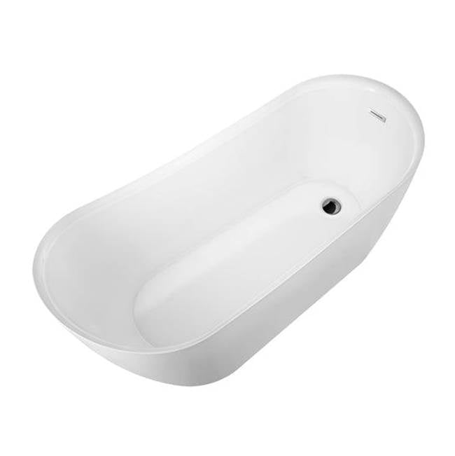Lovina 66'' AC Slipper Tub WH, with Internal Drain Pipe, BN