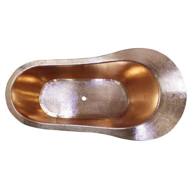 Naples Copper Slipper,73'', Feet,Bright Copper Int,NoHoles