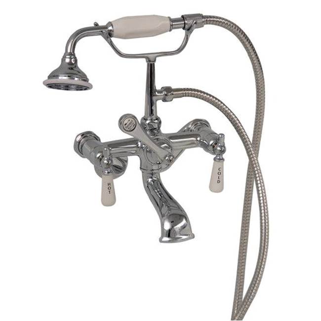 Tub Kit 67'' CI Roll Top, Shwr Rd,Filler,Supplies,Drain-Chrm