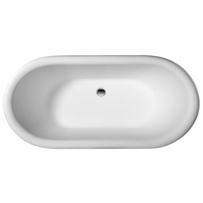Winston 70'' BARstone Freestandin Tub w/Integrated base,Matte WH