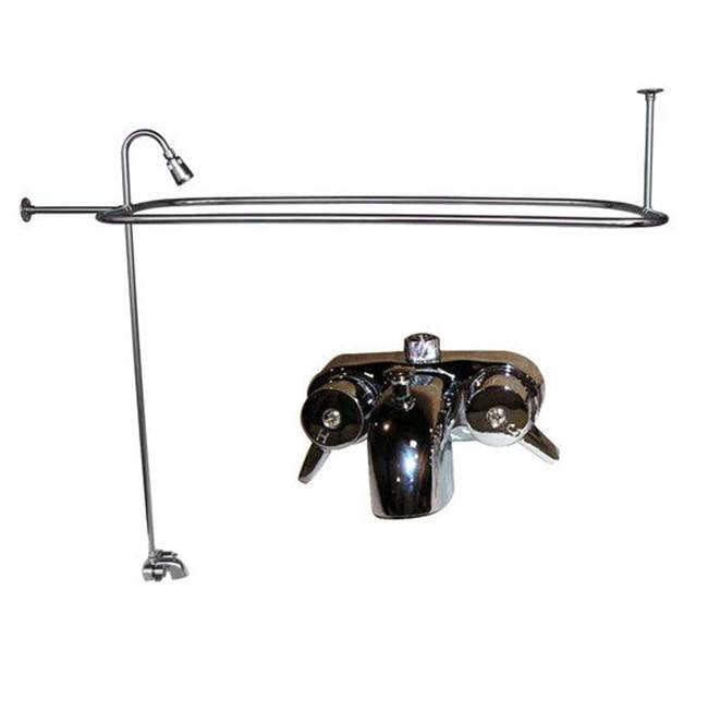 Tub Kit 60'' AC Roll Top, Tub Filler, Supplies, Drain-BrNkl