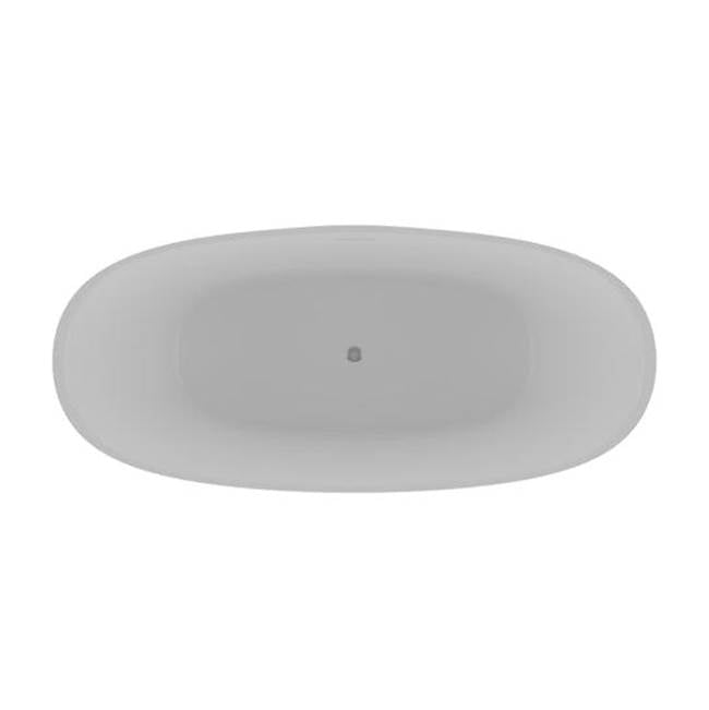 Paden 62'' BARstone Freestanding Tub, White Matte