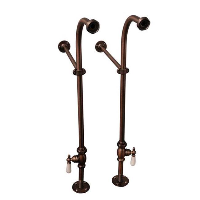 Tub Kit 54'' CI Roll Top, Shwr Rd,Filler,Supplies, Drain-Chrm