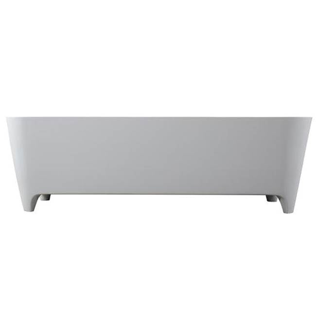 Tristan 71'' BARstone Freestanding Tub, White Matte