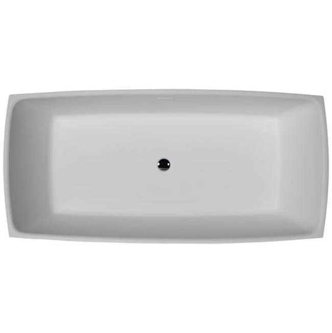 Timon 67'' BARstone Freestanding Tub, White Matte
