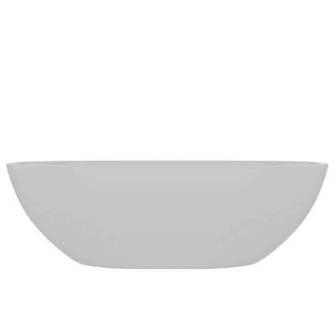 Nyoko 68'' BARstone Freestanding Tub, White Matte