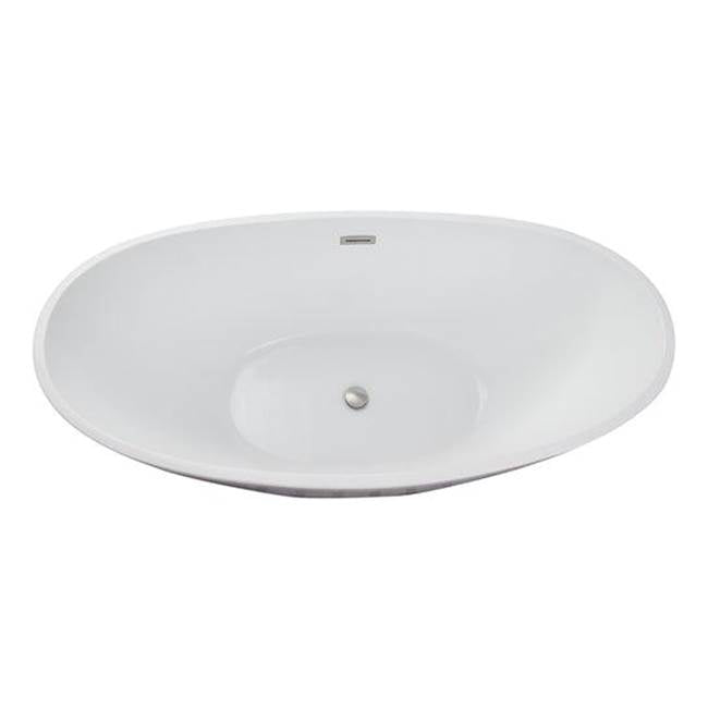 Nickelby 68'' AC Dbl Slipper W/internal drain-OF,BN