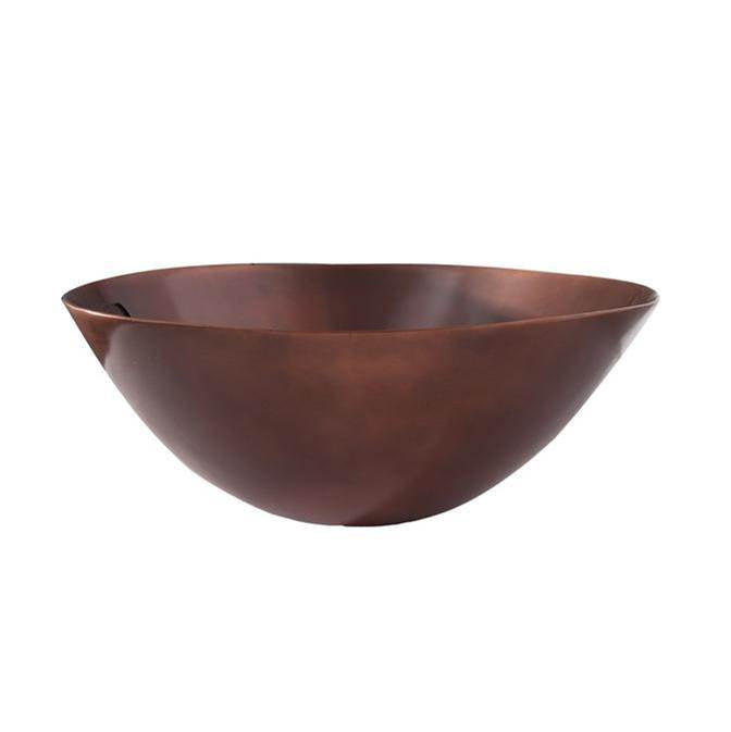 Barclay - Iverson 20'' Oval Basin Smooth DBL Layer,NO OF,Antique Copper - Smooth Antique Copper