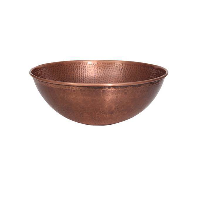 Barclay - Goulane 14-1/2'' Round Basin Hammered, Antique Copper - Antique Copper