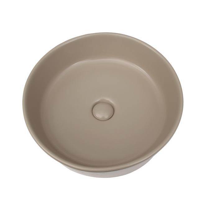 Barclay - Harmony 16-1/2'' Round Above Counter Basin,Matte Tan - Matte Tan
