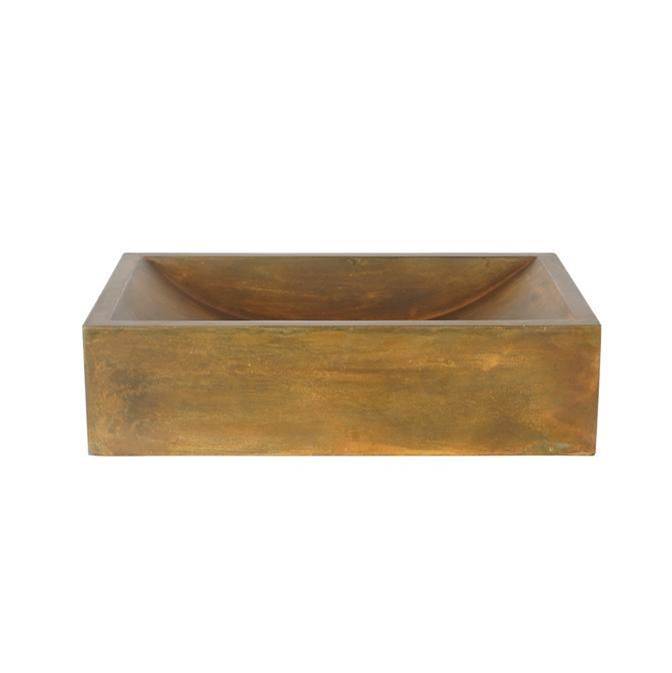 Barclay - Eldon Rect Cement Above Counter Basin,Vintage Brown - Vintage Brown