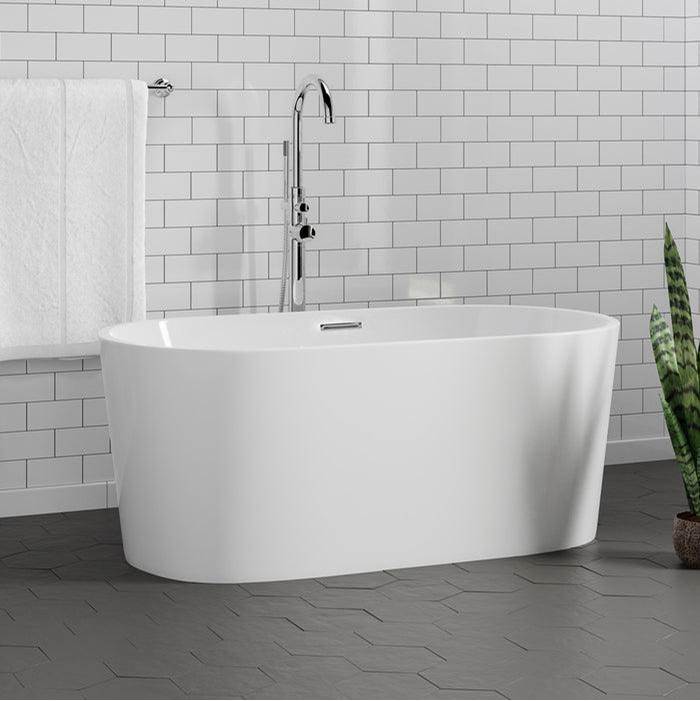 Oswald 59'' Freestanding AC Tub,W/Internal Drain & OF BN