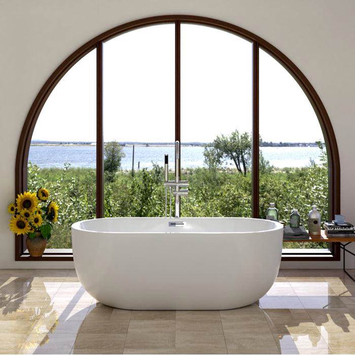 Pilar 65'' Freestanding AC,7'' Centers,W/internal drain-OF,BN