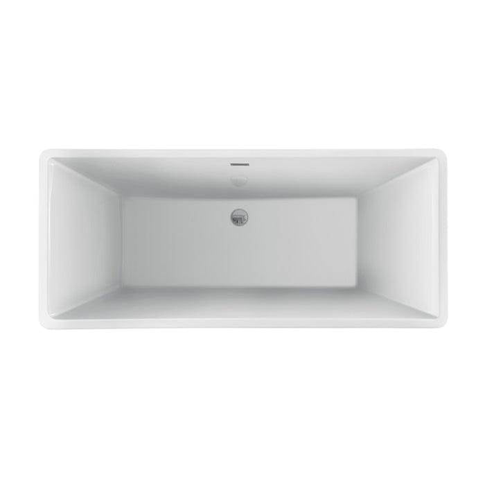 Tara 60'' AC Freestanding Tub White,w/Internal Drain-OF BN