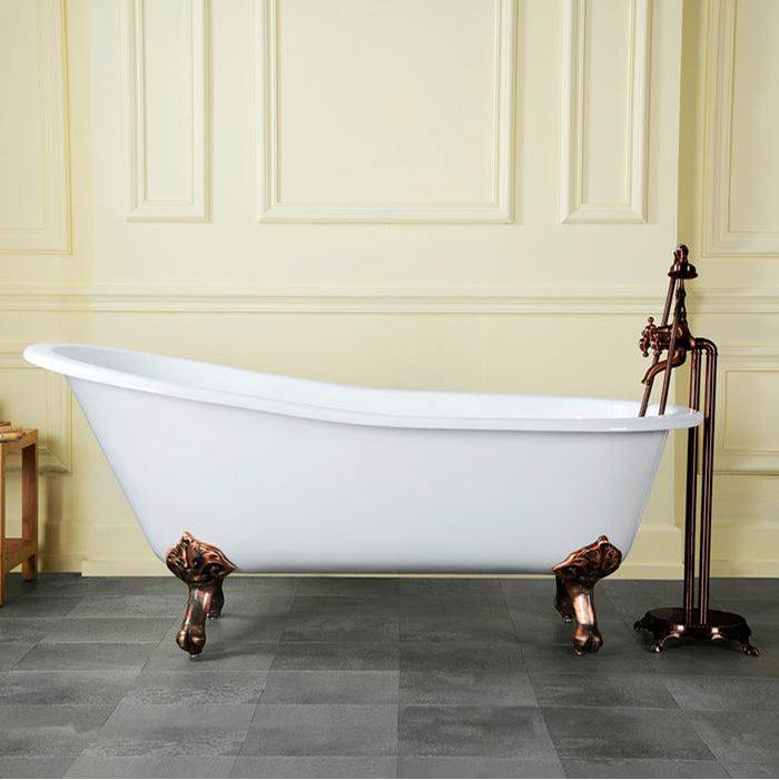 Giselle Cast Iron Slipper, 57'' WH, No Holes, BL Imp Feet