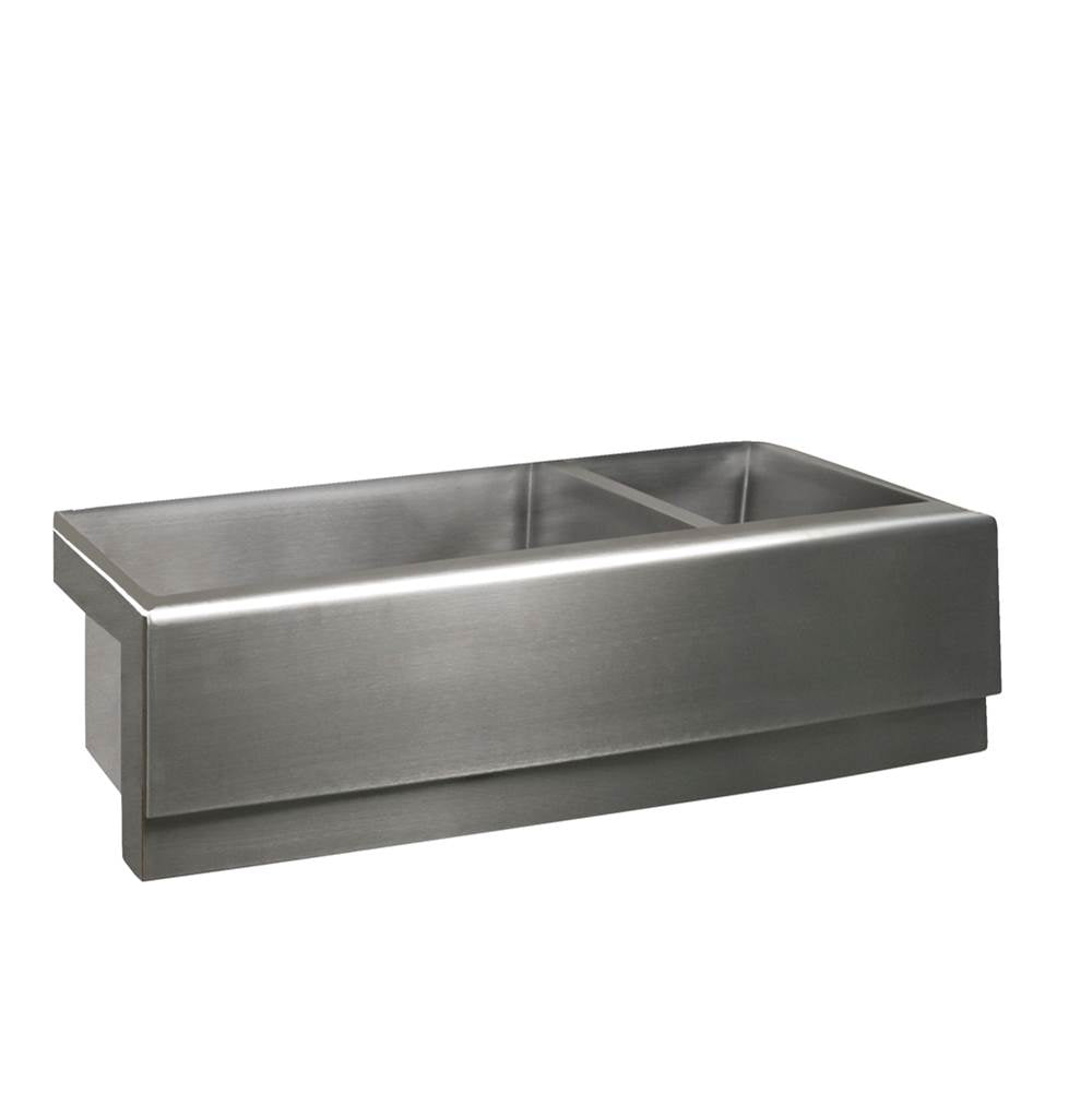 Barclay - Caprice 33'' Stainless Steel 70/30 Dbl Bowl Apron Front Sink - Stainless Steel