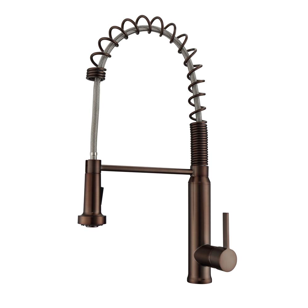 Barclay - Saban Kitchen Faucet,Pull-out Spray, Metal Lever Handles,ORB - Oil Rubbed Bronze