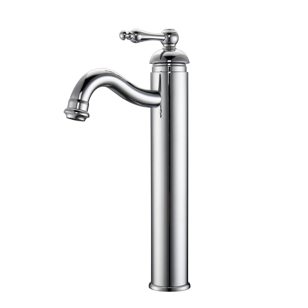Barclay - Afton Single Handle Vessel Faucet with Hoses, CP - Polished Chrome