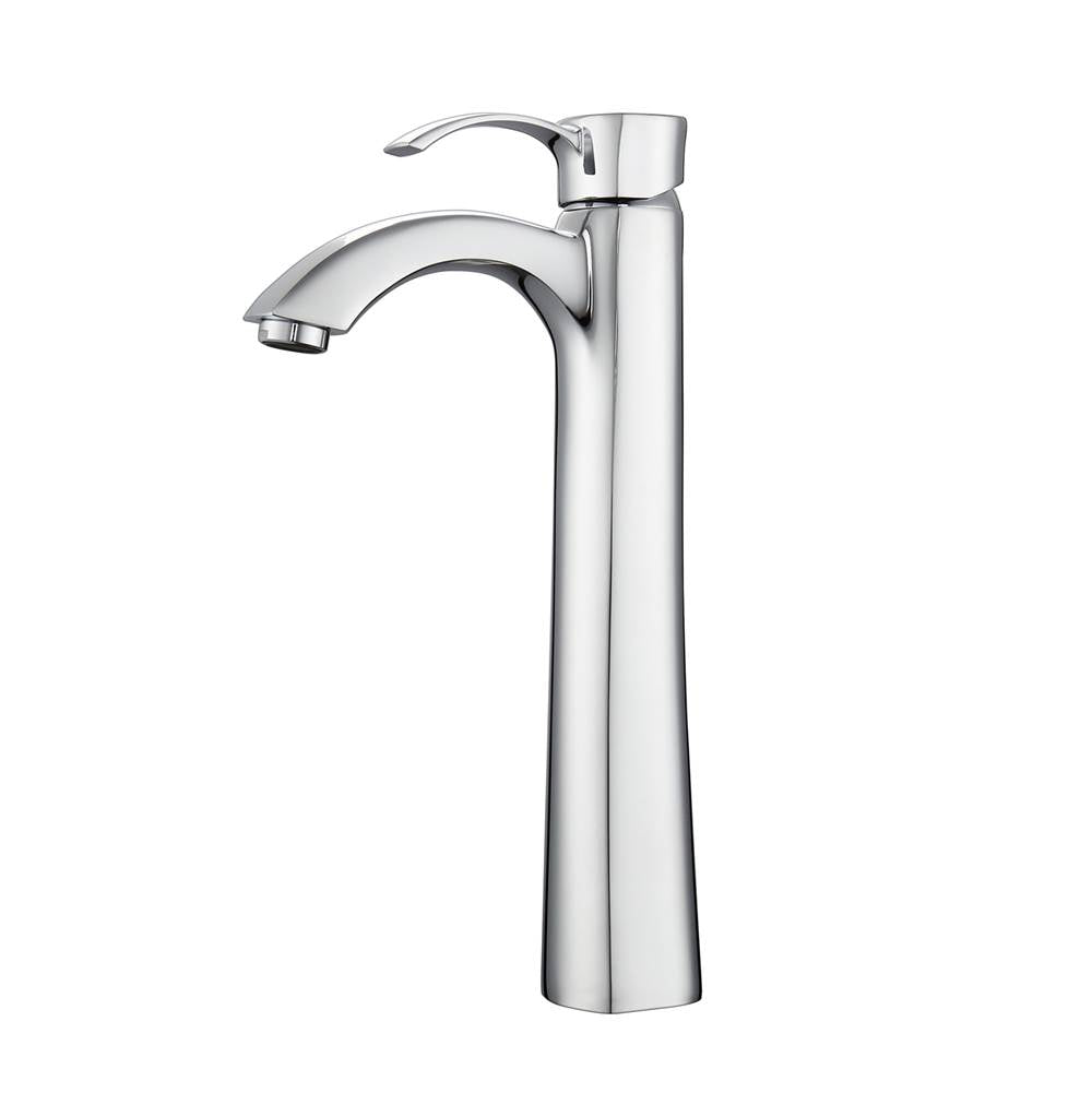 Barclay - Elyria Single Handle Vessel Faucet w/Hoses,Polished Chrome - Polished Chrome