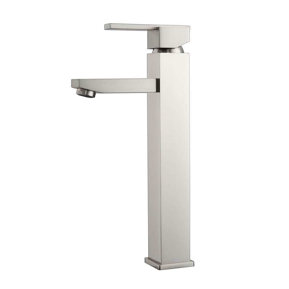 Barclay - Fulton Single Handle Vessel Faucet w/Hoses,Brushed Nickel - Brushed Nickel