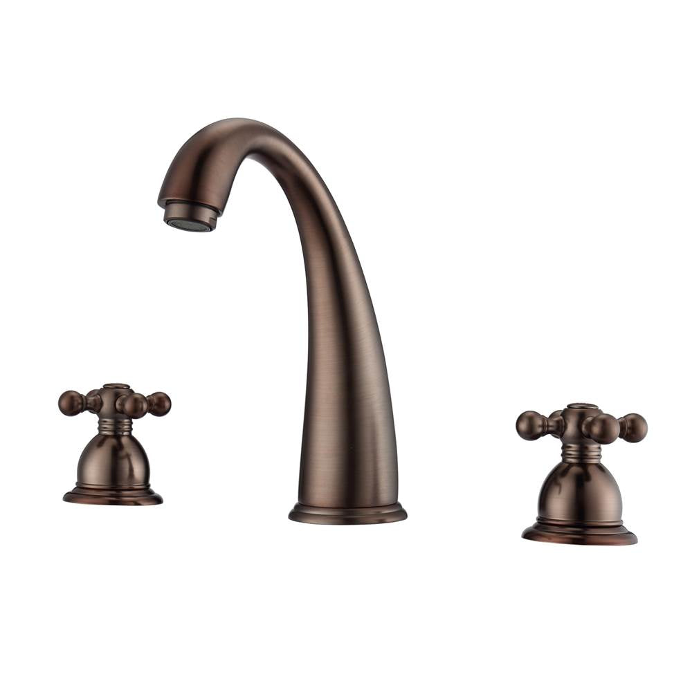 Barclay - Maddox 8''cc Lav Faucet, with Hoses,Metal Cross Handles, ORB - Oil Rubbed Bronze