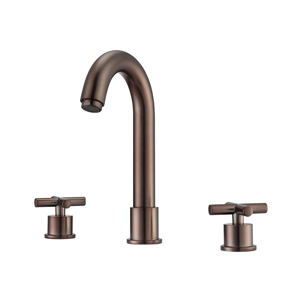 Barclay - Conley 8''cc Lav Faucet, with Hoses,Metal Cross Handles, ORB - Oil Rubbed Bronze
