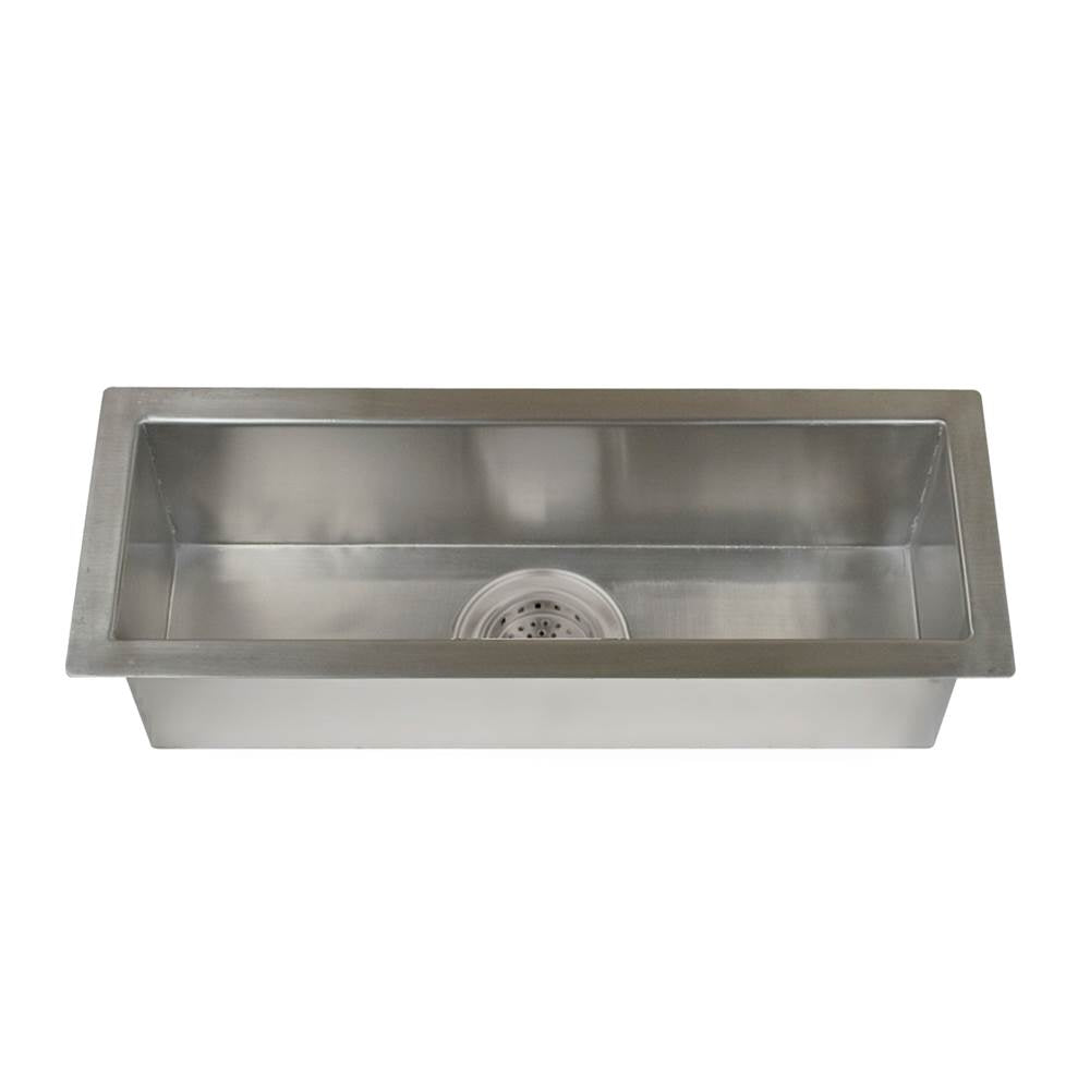 Barclay - Whitesboro 32'' Zero Radius SS Trough Sink - Stainless Steel