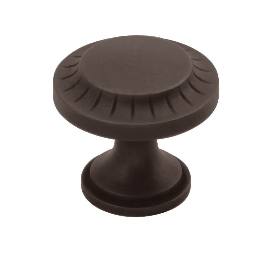 Belwith Keeler - Knob 1-3/16 Inch Diameter - Black Iron