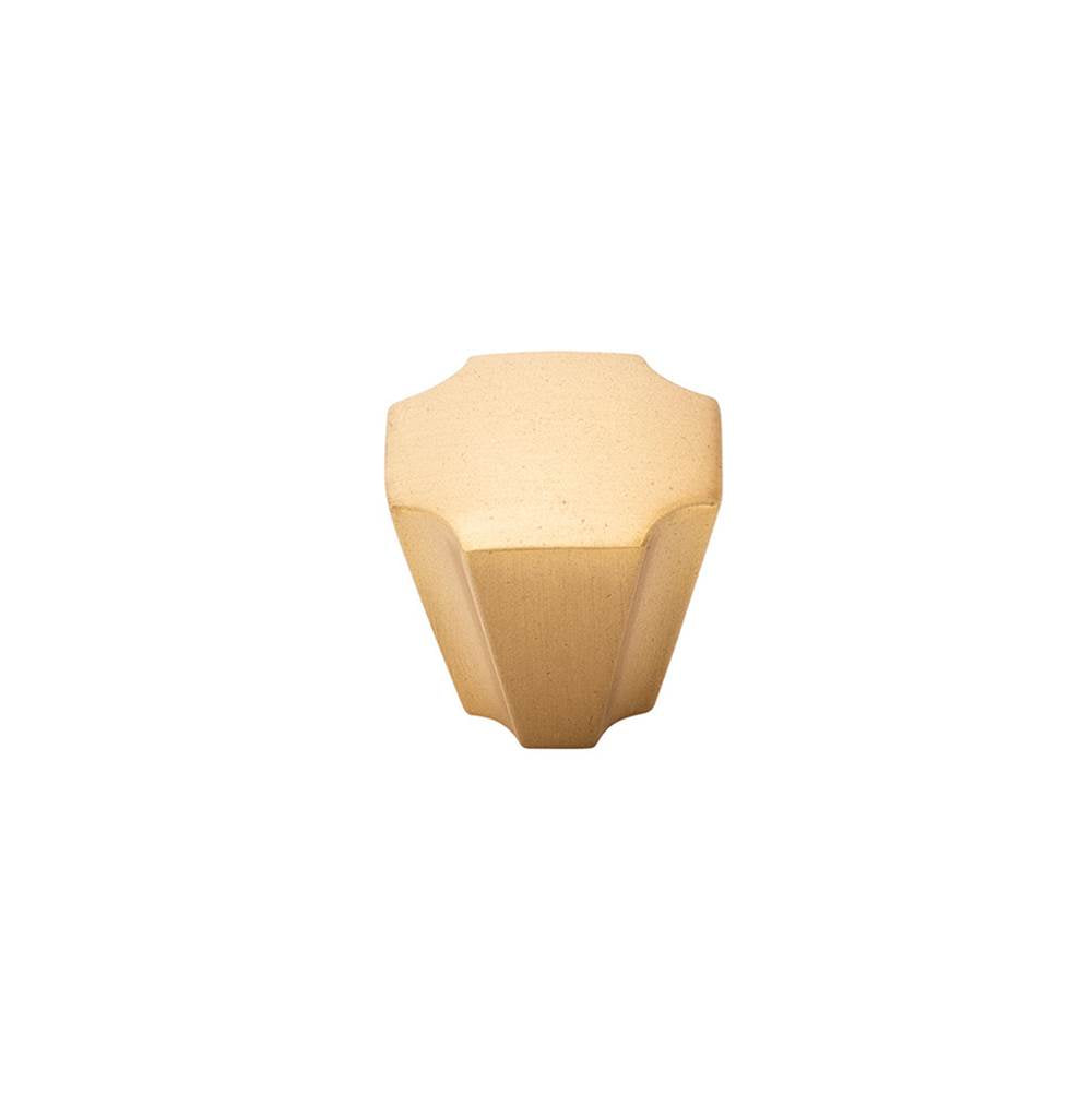 Belwith Keeler - Knob 1-1/8 Inch x 1-1/8 Inch - Brushed Golden Brass