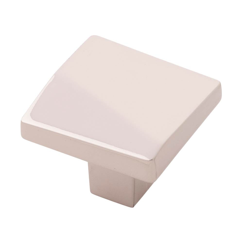Belwith Keeler - Knob 1-3/8 Inch Square - Polished Nickel