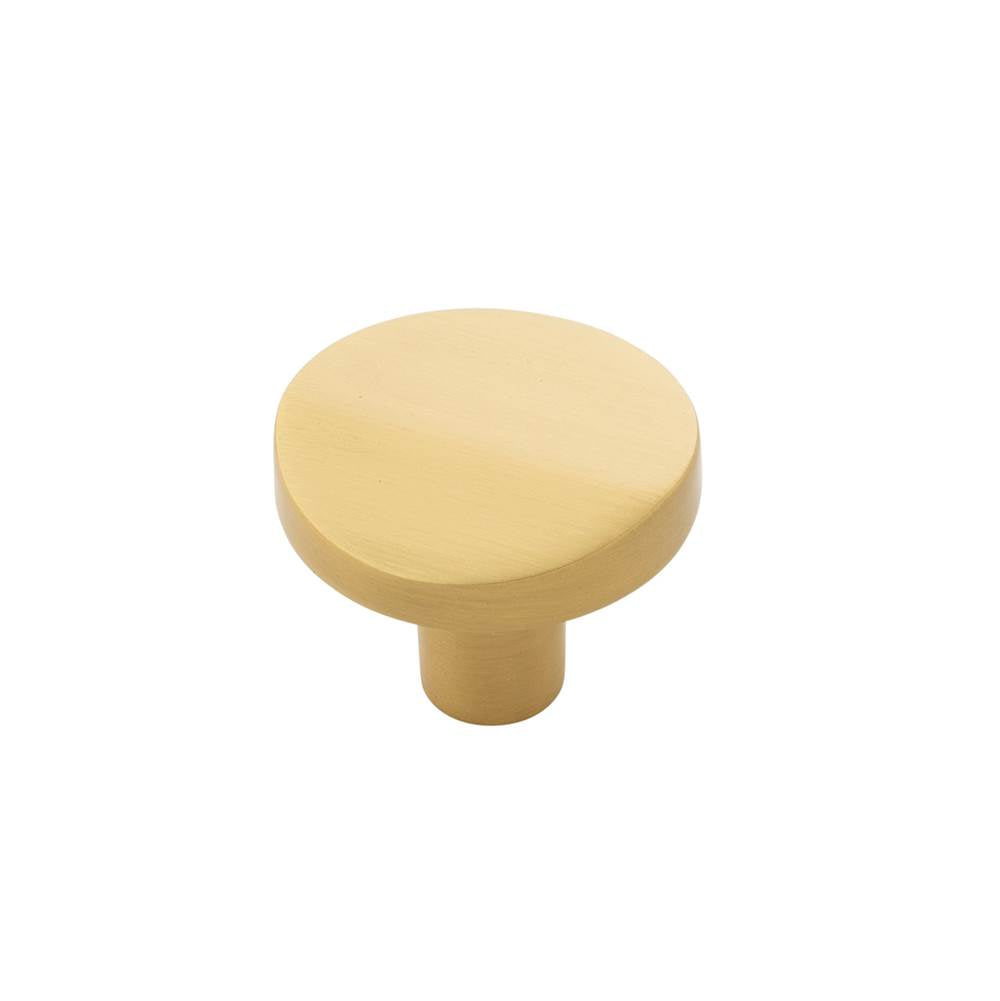 Belwith Keeler - Knob 1-3/8 Inch Diameter - Brushed Golden Brass