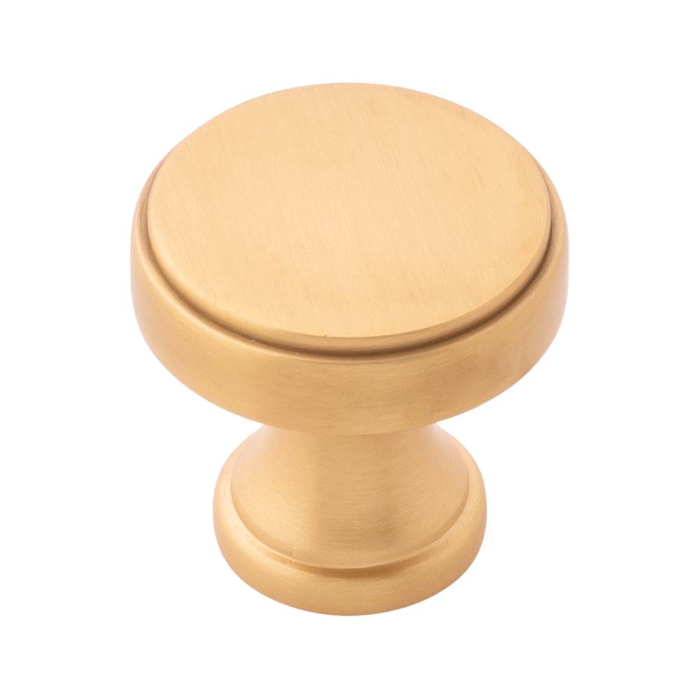 Belwith Keeler - Knob 1-1/4 Inch Diameter - Brushed Golden Brass