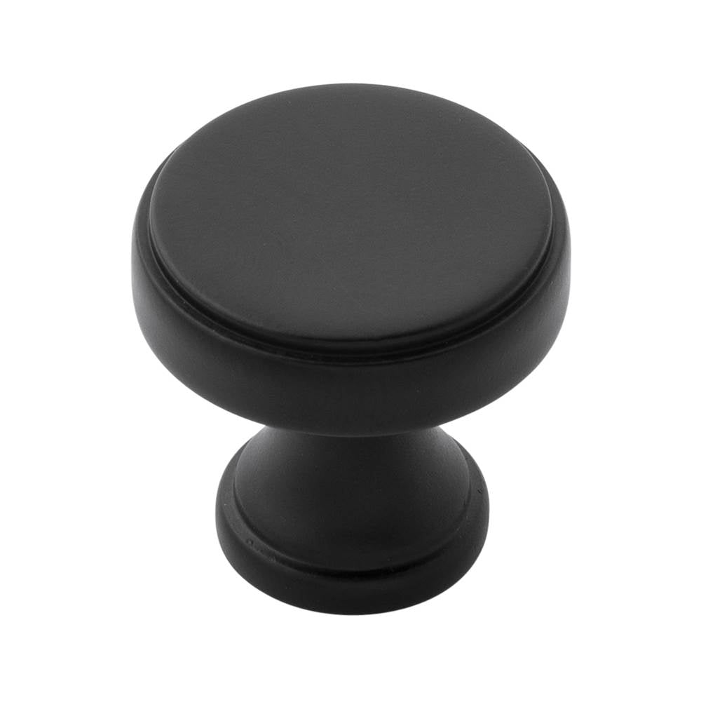 Belwith Keeler - Knob 1-1/4 Inch Diameter - Matte Black