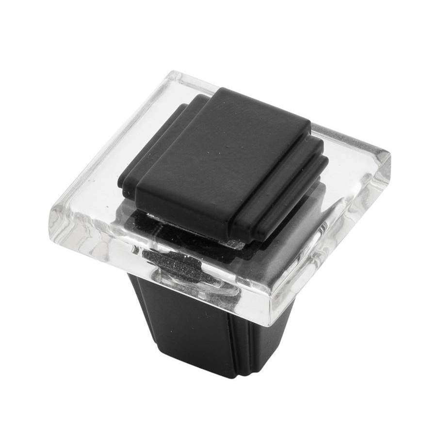 Belwith Keeler - Knob 1-1/4 Inch Square - Matte Black