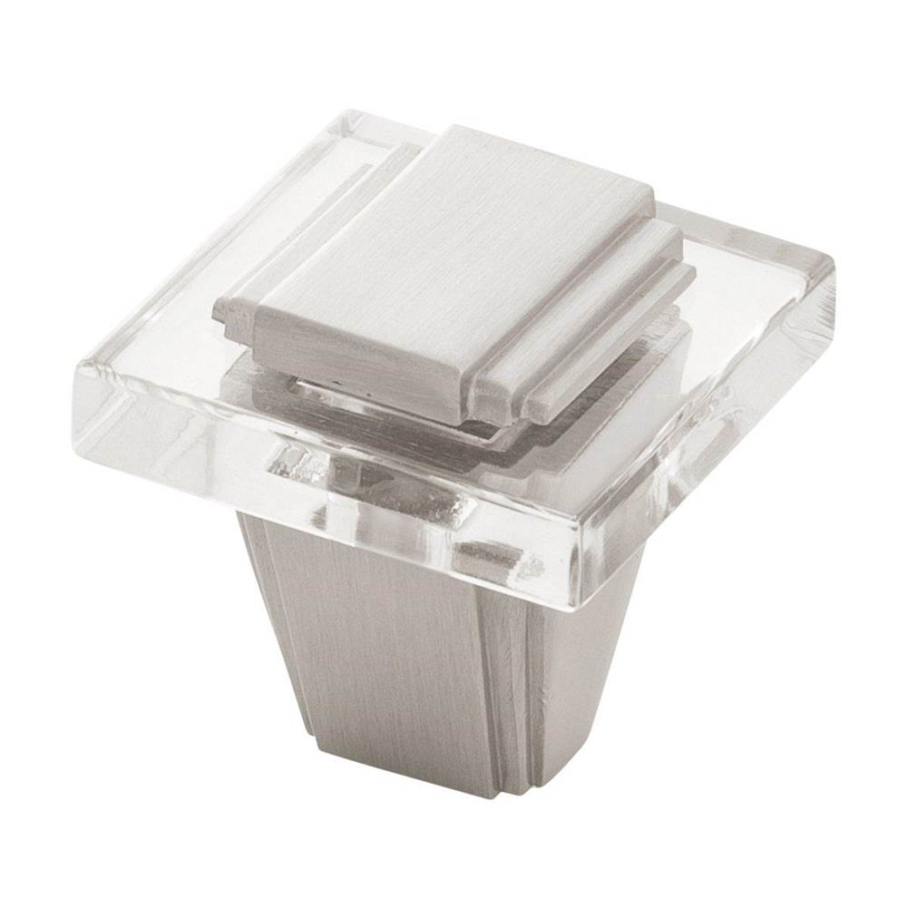 Belwith Keeler - Knob 1-1/4 Inch Square - Satin Nickel