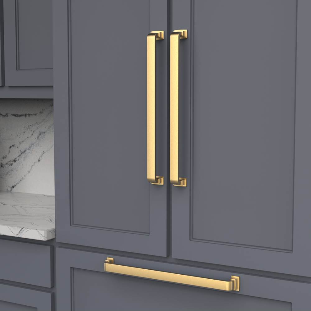 Brighton Collection Appliance Pull 18 Inch Center to Center Brushed Golden Brass Finish