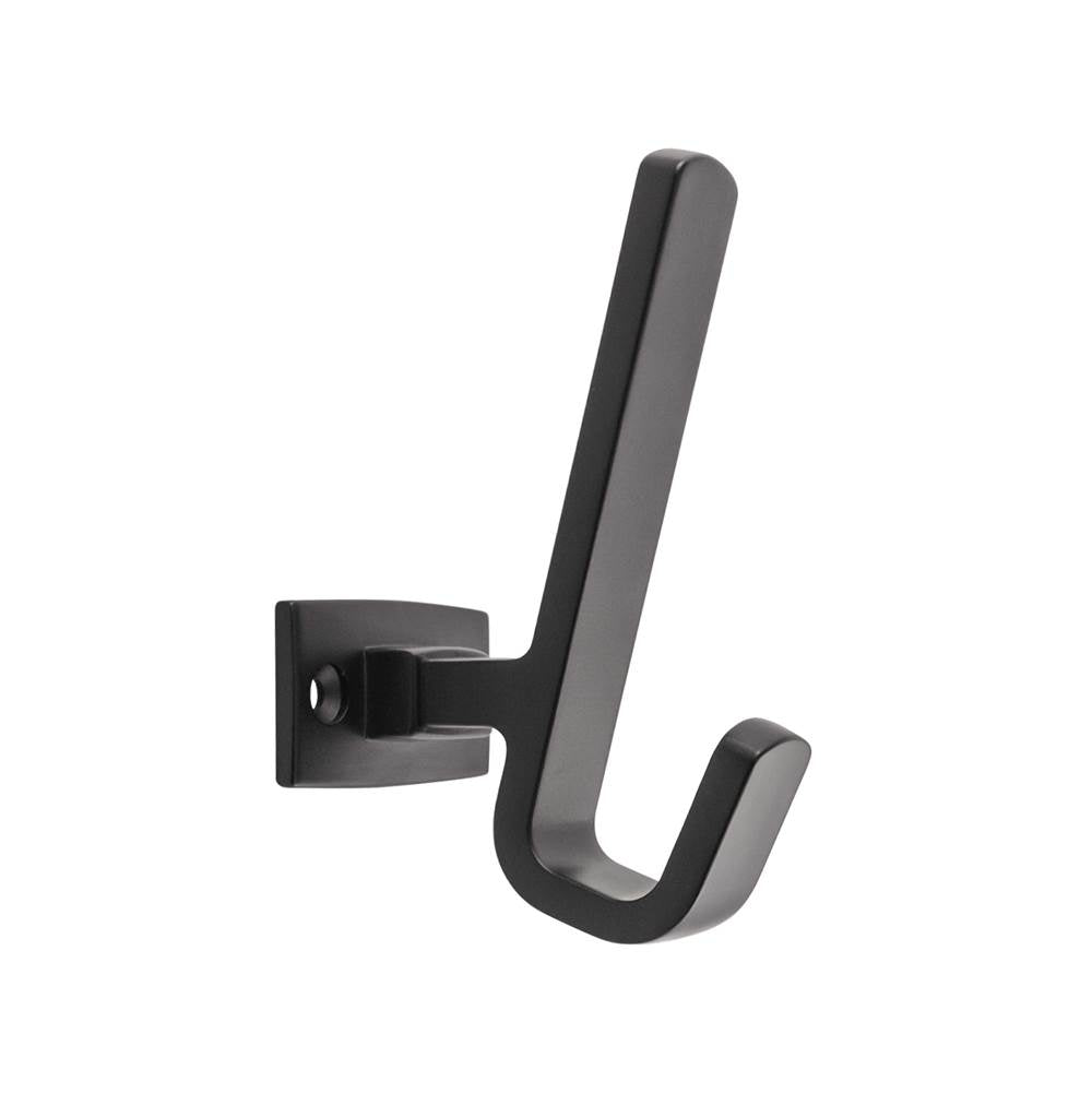 Belwith Keeler - Brighton Collection Hook 1-1/2 Inch Center to Center Matte Black Finish - Matte Black