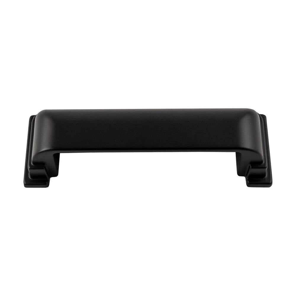 Belwith Keeler - Brighton Collection Cup Pull 3-3/4 Inch (96mm) Center to Center Matte Black Finish - Matte Black
