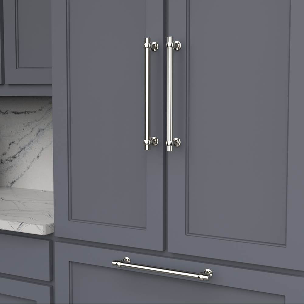 Ostia Collection Appliance Pull 12 Inch Center to Center Polished Nickel Finish