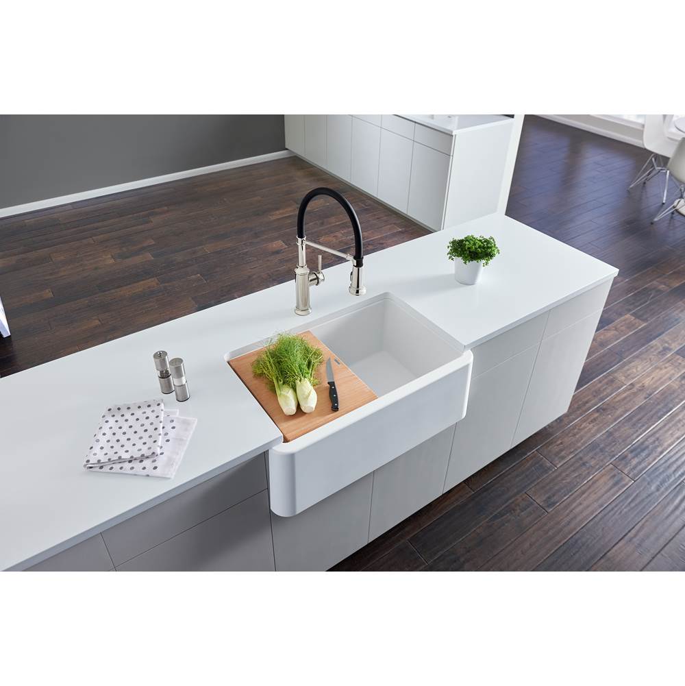 Ikon SILGRANIT 30'' Single Bowl Apron-Front Farmhouse Sink - Anthracite