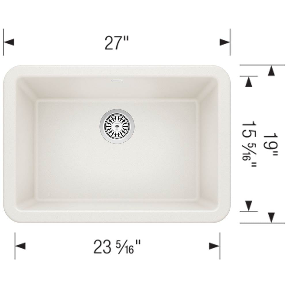 Ikon SILGRANIT 27'' Single Bowl Apron-Front Farmhouse Sink - Anthracite
